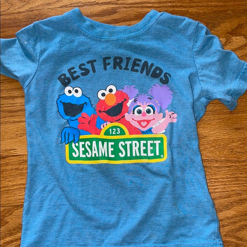 Sesame Street Light Blue Kids' Tee
